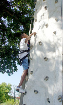 Go vertical on one of two portable climbing walls at ParkPalooza!