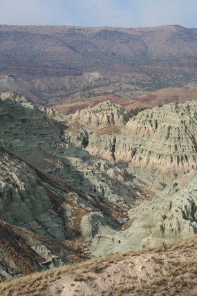 Image of blue basin in the afternoon.