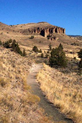 An image of the trails at the Clarno Unit.