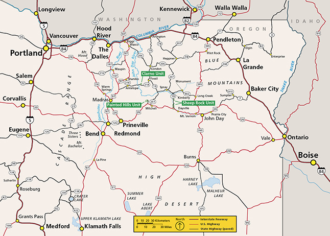 Roads that lead to the fossil beds
