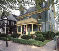 John F. Kennedy birthplace on Beals Street in Brookline, Massachusetts