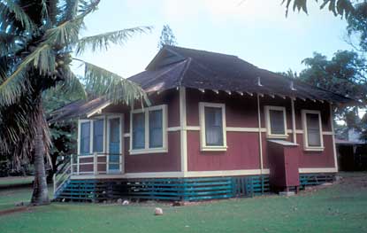 An old Hawaiian plantation style home in Kalaupapa.