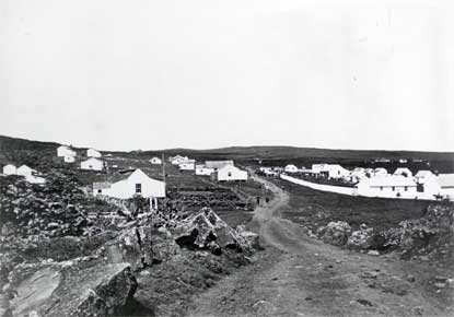 Kalawao main street during its early years.