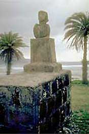 Photo of a grave marker at Kalaupapa.