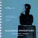 Cover of the Kalaupapa Building Inventory Study, 1977.