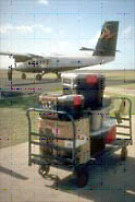 Plane at KALA airport