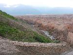 The Lethe River bumps into the Buttress Range