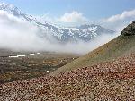 Colorful ash Valley of Ten Thousand Smokes