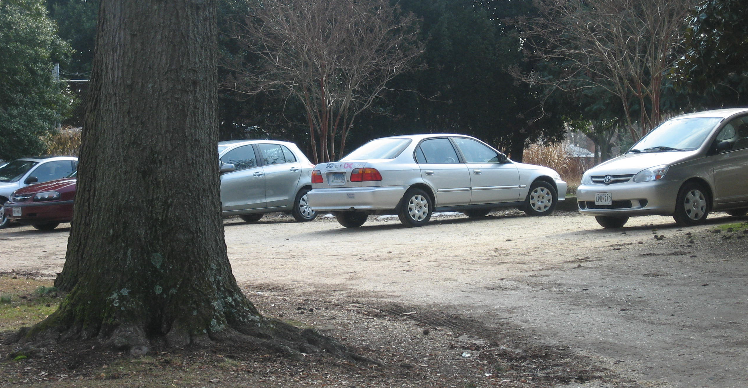 The employee lot is available some times for mobility impaired visitors.