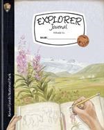 Explorer Journal with illustrated cover of hands drawing fireweed.
