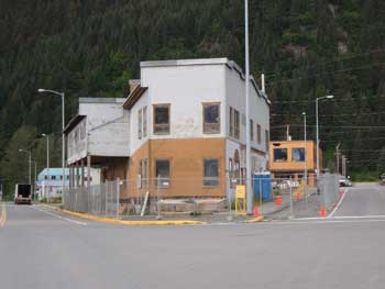 The Old Solly's building in Seward, ready for reconstruction