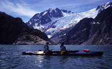 Kayakers in Kenai Fjords