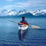 Kayaker in Kenai Fjords