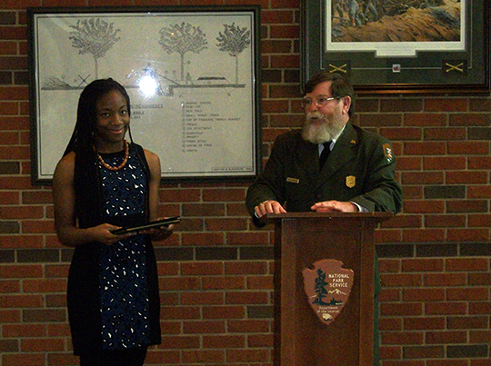 Kennesaw Mountain High School Student receives National Park Service “Expressions of Freedom” award