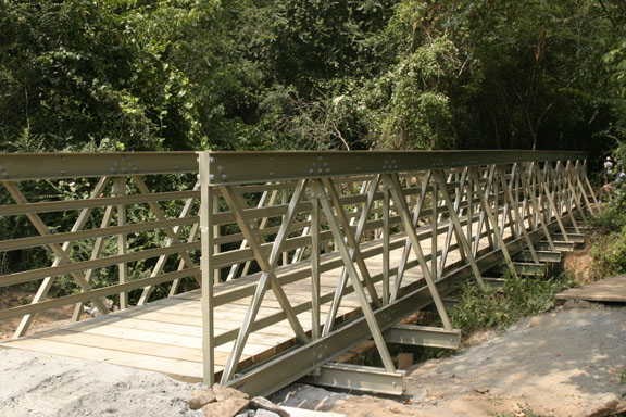 The completed bridge