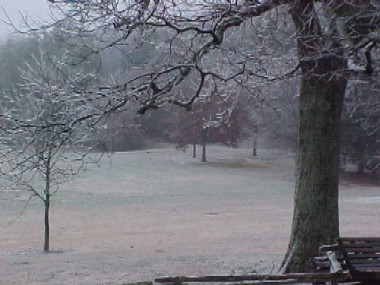 Ice storm hits Kennesaw Mountain.