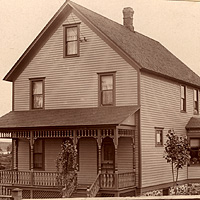 Historic Photo: Gipp residence at Wolverine Mine in 1899.