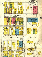 1900 Sanborn Insurance Map of Red Jacket (now Calumet)