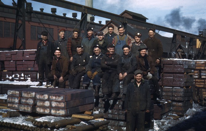 C&H smelter workers pose for a photo.