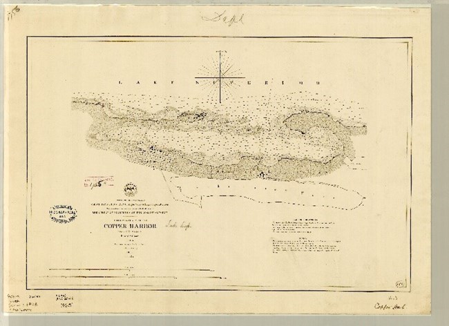 Historic map of Copper Harbor from NOAA