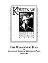 Thumbnail of Fire Management Plan cover