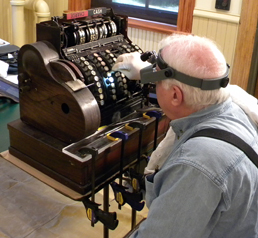 cleaning cash register