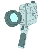 graphic of video camera