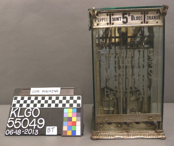 Gum machine from Jeff. Smiths Parlor. Gum machine from Jeff. Smiths Parlor.