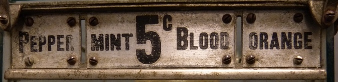 Gum machine flavor label. Gum machine flavor label.