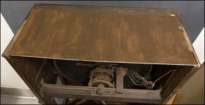 Protective top for slot machine made from archival materials. Protective top for slot machine made from archival materials.