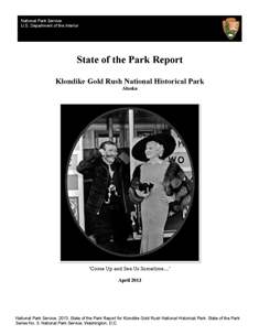 Cover of the Klondike Gold Rush State of the Parks report.