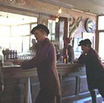Mascot Saloon regulars - manikins at bar museum