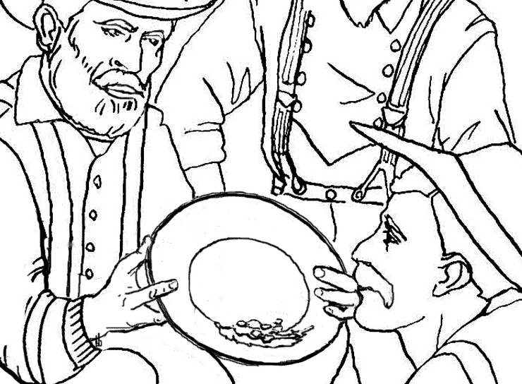 klondike gold rush map. Panning for Gold Coloring Page