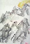 drawing of Chilkoot mountain pass
