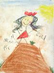 DSrawing of girl on hill