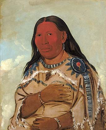 Wife of Two Crows by artist George Catlin