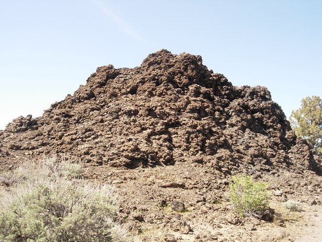 A mound of basalt