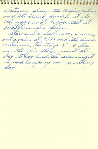 page of a handwritten journal