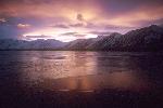 Winter sunrise at Twin Lakes.