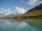 Paddling on Lake Clark