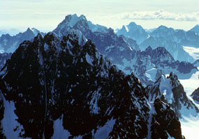 Mountains around the Glacier Fork of the Neacola River.