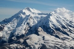 Redoubt Volcano can be seen from the different vantage points on the Kenai Peninsula