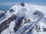 Aerial view of Redoubt Volcano in Lake Clark National Park & Preserve.