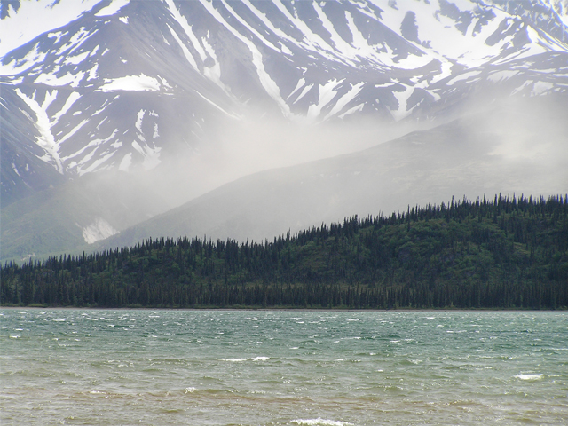Dust and Waves at Telaquana Lake.