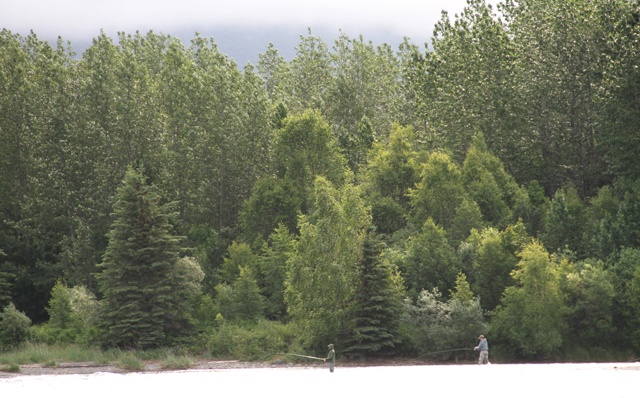Men fishing the Tanalian River.