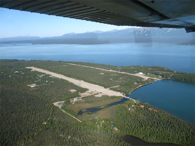 Port Alsworth looking west.