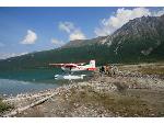 Hiker drop-off at Telaquana Lake