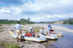 Rafters must be careful not to get left high and dry by changing water levels.