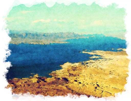 Painting of Lake Mohave