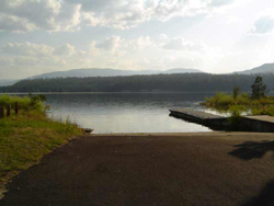 Evans boat launch.